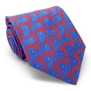 Bespoke Upstream Paisley: Tie - Red