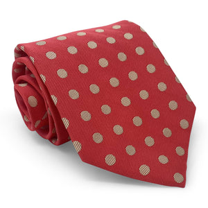 Bespoke Dotted Line: Tie - Red/Yelow