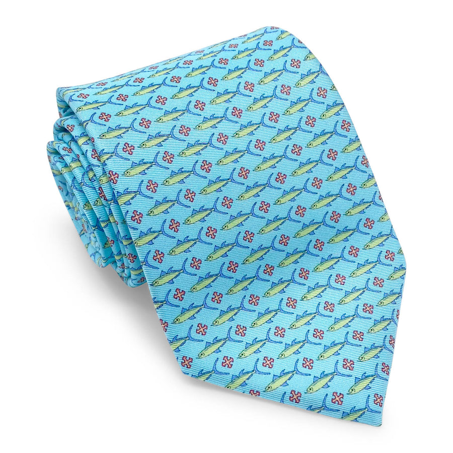 Holy Mackerel: Tie - Aqua