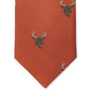 Deer Head: Tie - Orange