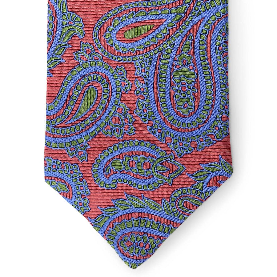 Paisley: Tie - Orange/Green