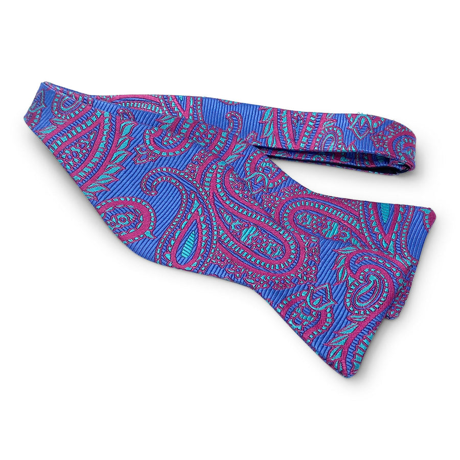 Paisley: Bow - Lavender/Aqua