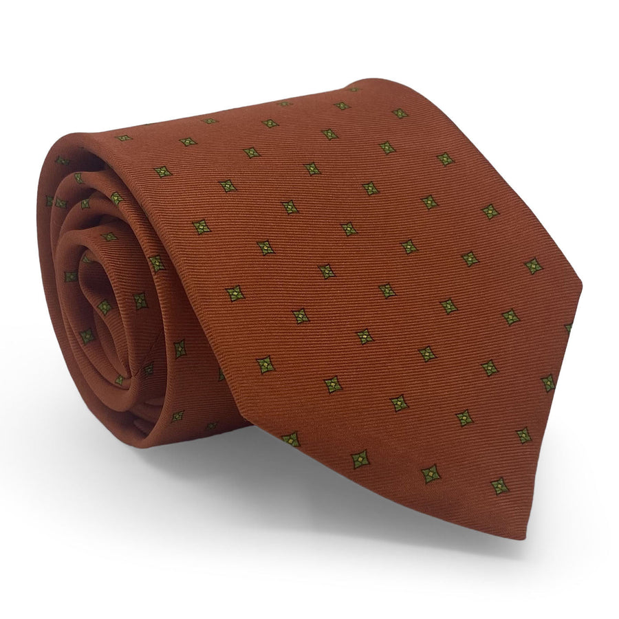 Square Foulard: Tie - Orange