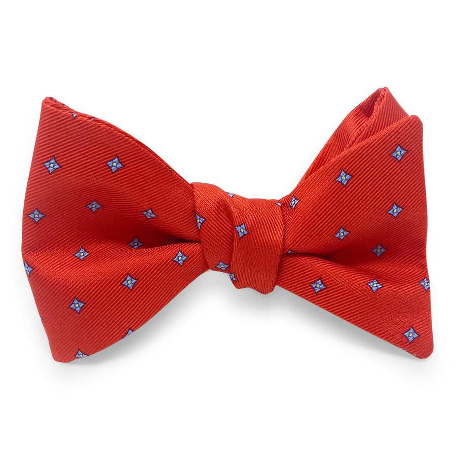 Square Foulard: Bow - Red/Blue