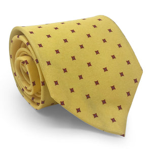 Square Foulard: Tie - Yellow