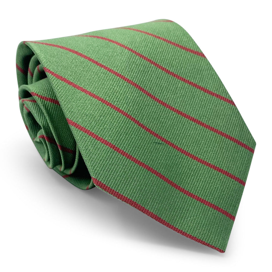 Thin Stripes: Tie - Green