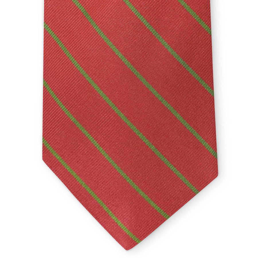 Thin Stripes: Tie - Red