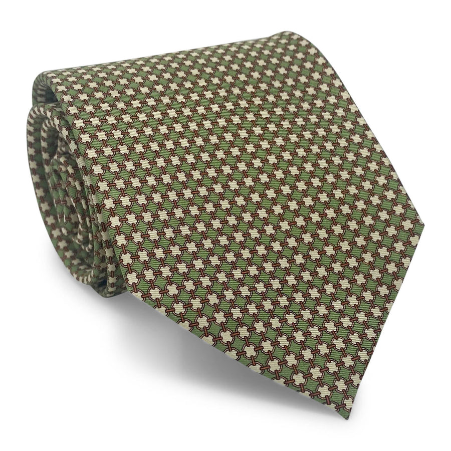 Bevelled: Tie - Green