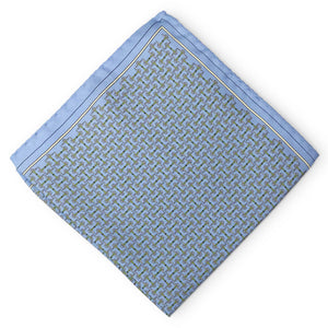 Horsebit: Silk Pocket Square - Blue
