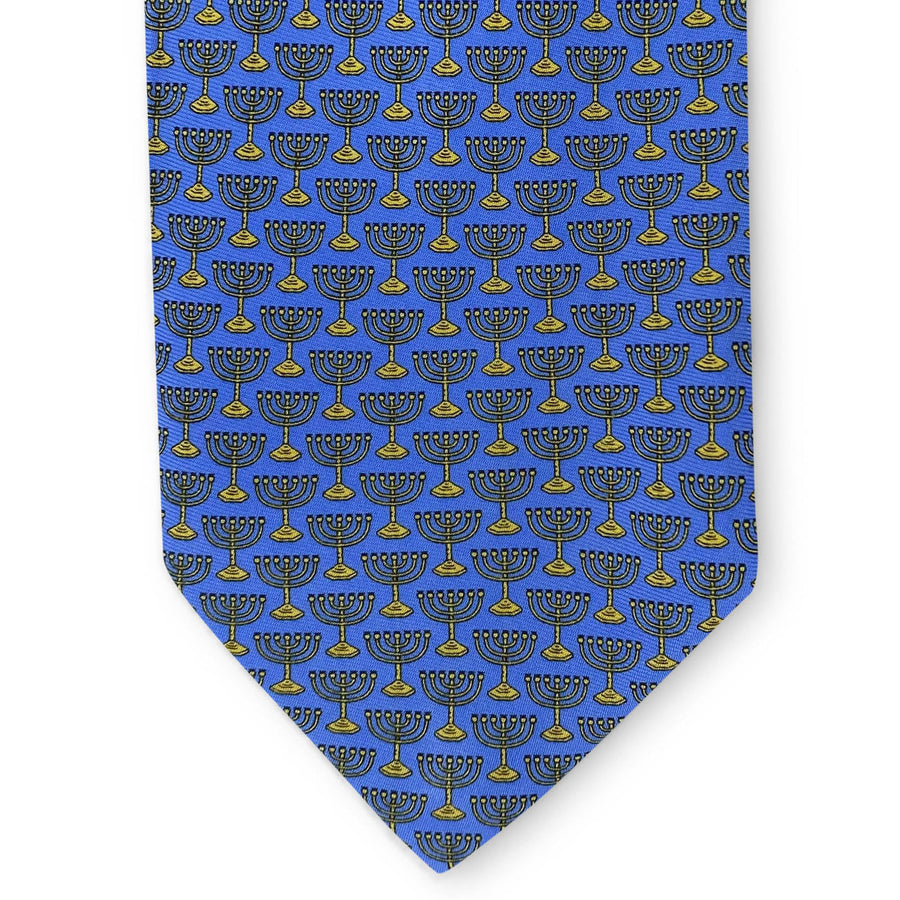 Menorah: Tie - Blue/Yellow