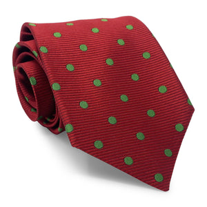 Large Dot: Tie - Red/Green