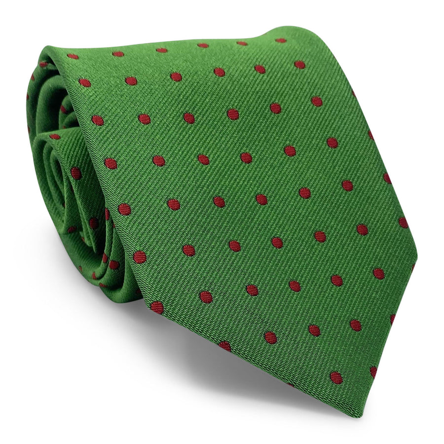 Small Dot: Tie - Green/Red