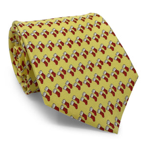 Xmas Stockings: Tie - Yellow