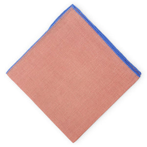 Antigua: Linen Pocket Square - Peach