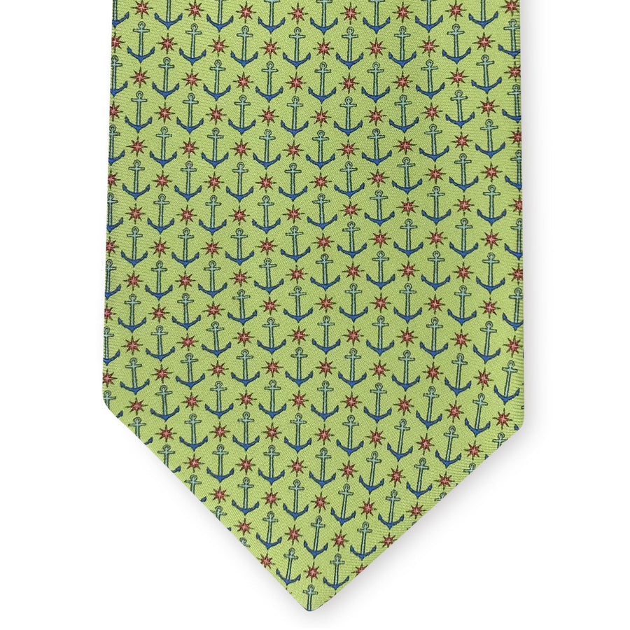 Compass Rose: Tie - Green