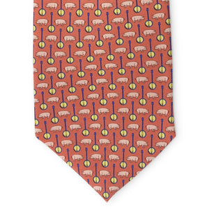 Pig Pickin': Tie - Coral