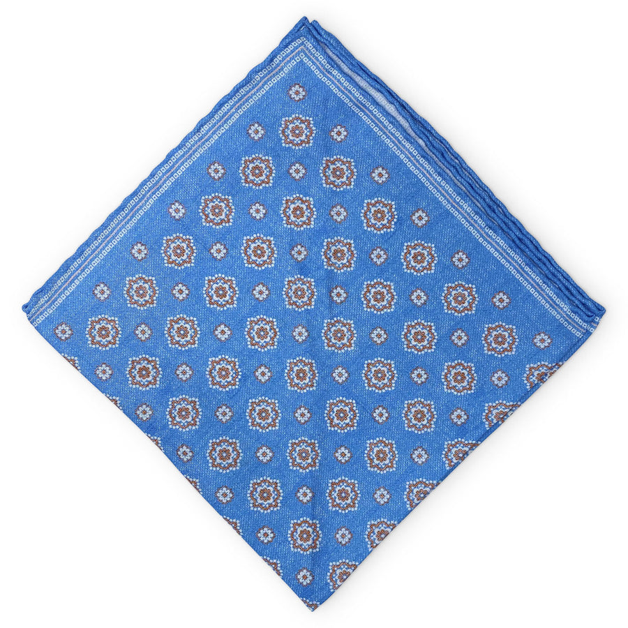 St. George: Silk Pocket Square - Blue