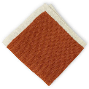 Brunswick: Wool Pocket Square - Orange