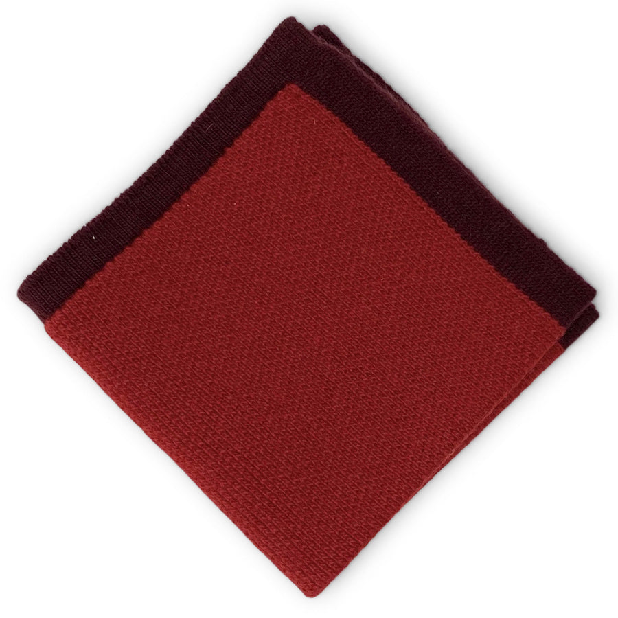 Brunswick: Wool Pocket Square - Red