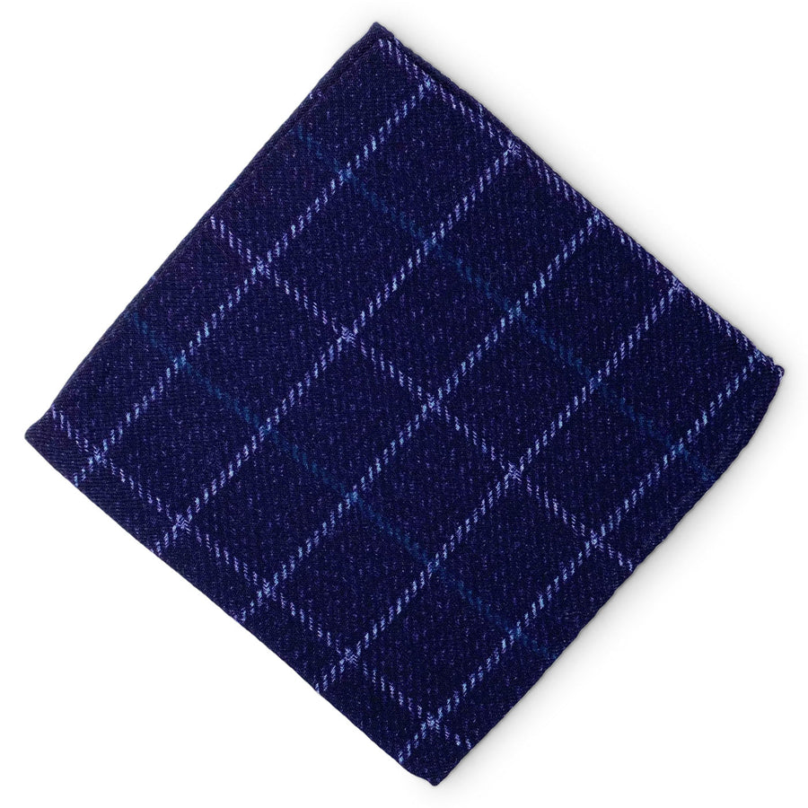 Eton: Wool Pocket Square - Purple
