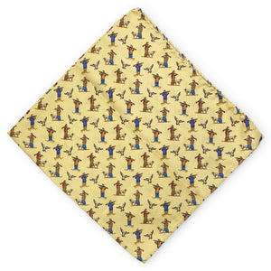 Hunter & Duck: Silk Pocket Square - Yellow