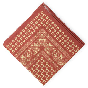 Westminster: Wool Pocket Square - Red