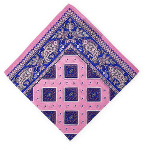 Bandana II: Cotton Pocket Square - Peach