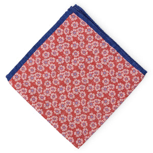 Eseeola Lodge Reversible: Silk Pocket Square - Red