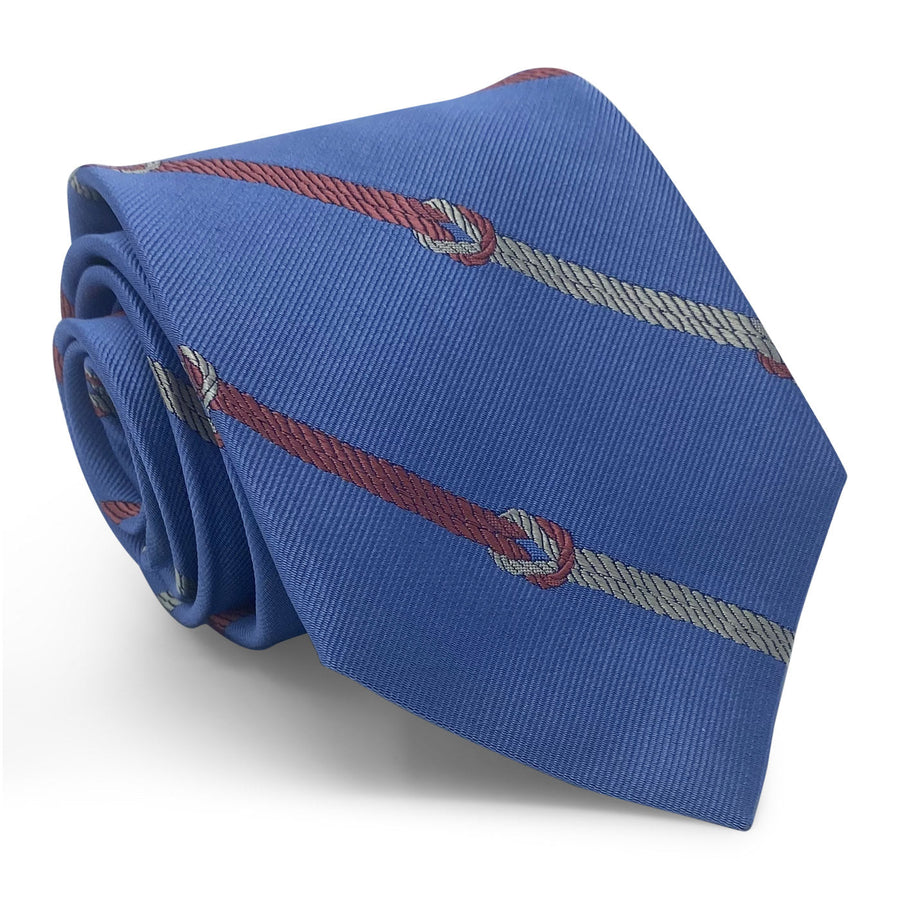 Knotted Stripe: Tie - Blue