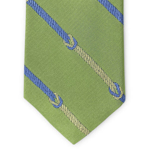 Knotted Stripe: Tie - Green
