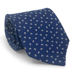 Sailboats: Tie - Navy