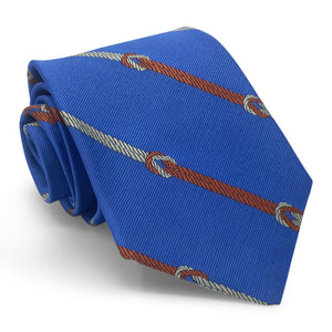 Knotted Stripe: Tie - Mid-Blue