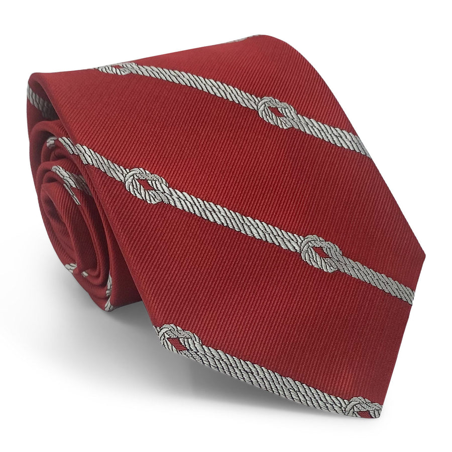 Knotted Stripe: Tie - Red