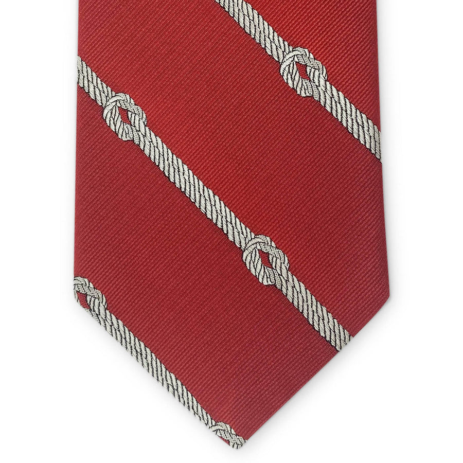 Knotted Stripe: Tie - Red