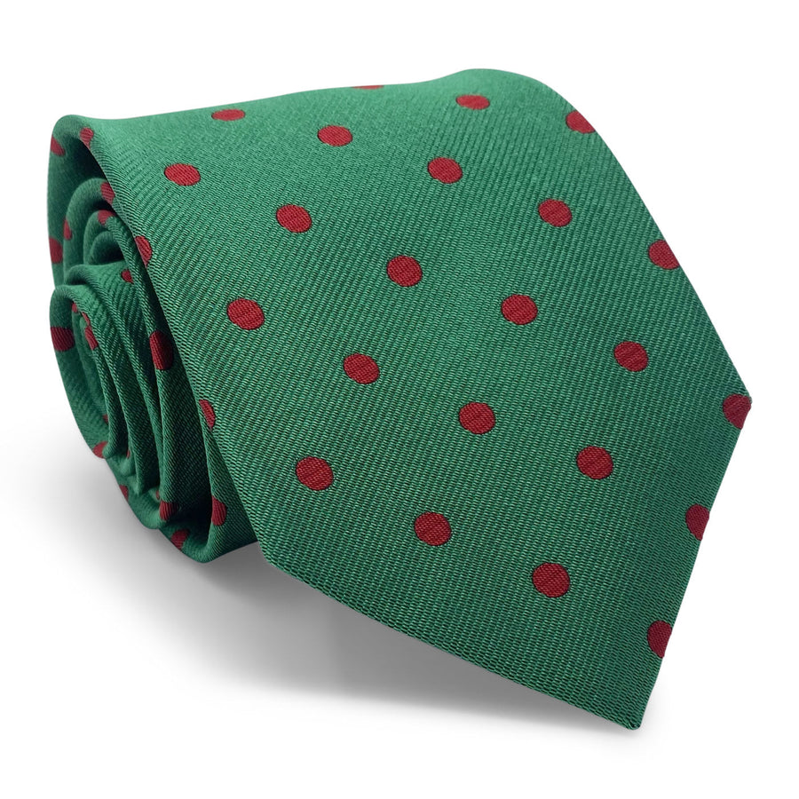 Spaced Dots: Tie - Green