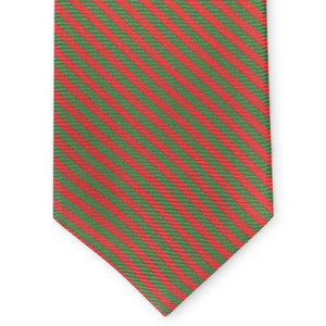 Thin Stripes: Tie - Red/Green