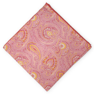 Fleetwood: Silk Pocket Square - Coral