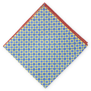 Hendrix: Silk Pocket Square - Yellow