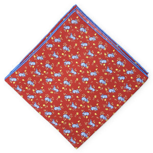 Lapin: Silk Pocket Square - Red