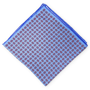 Lennon: Silk Pocket Square - Blue