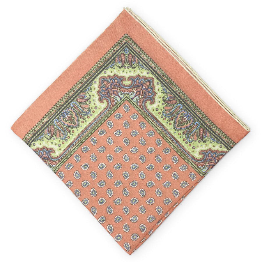 McCartney: Silk Pocket Square - Peach