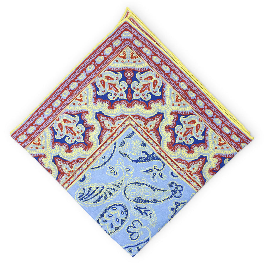 Niven: Silk Pocket Square - Light Blue