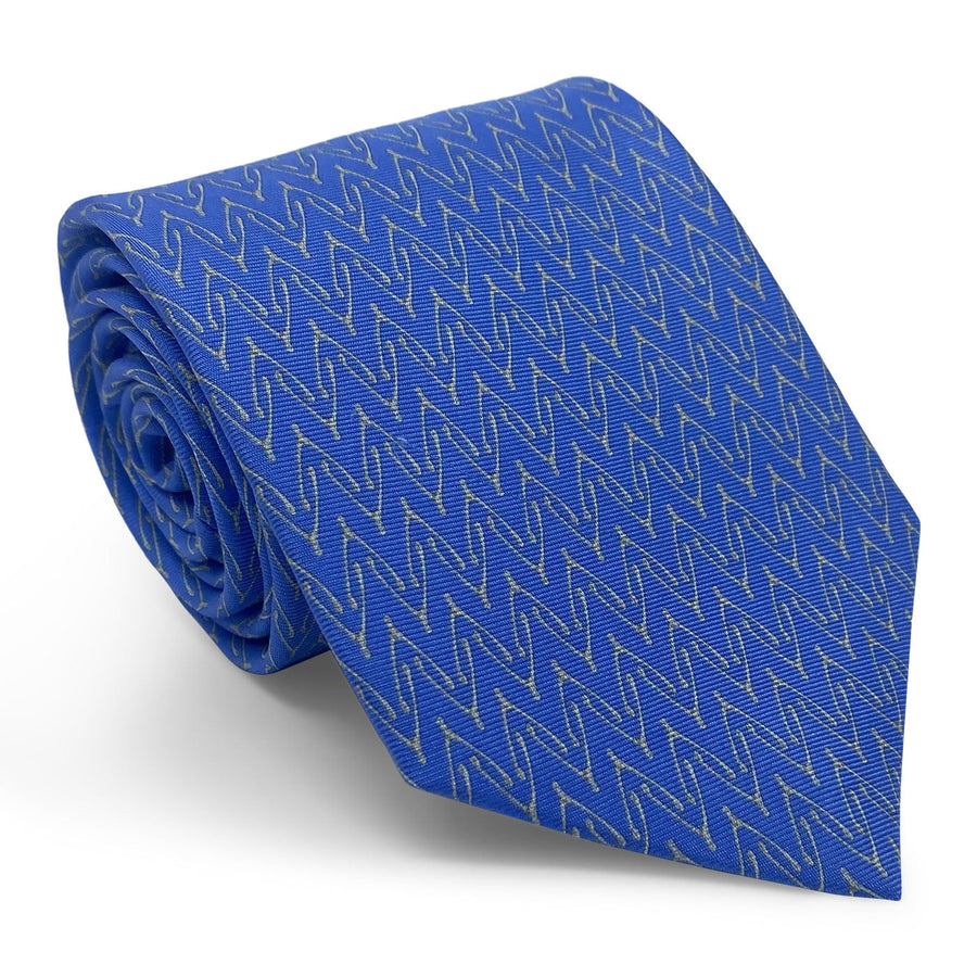 Wishbones: Tie - Blue