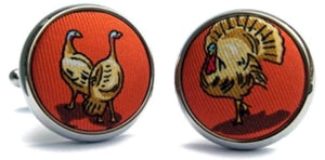 Turkey Trot: Cufflinks - Orange