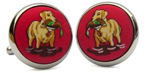 Duck Dogs: Cufflinks - Red w/ Yellow