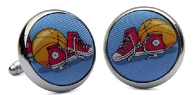 Hoop Dreams: Cufflinks - Blue