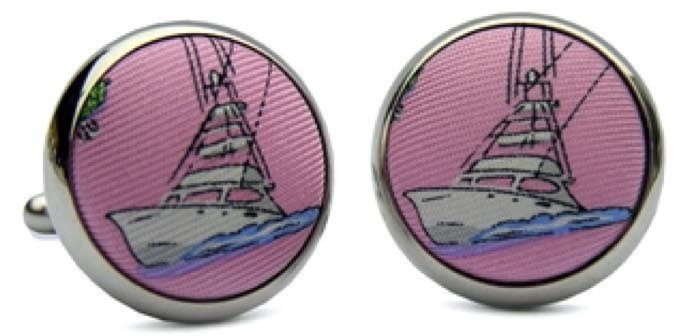 Go Fish: Cufflinks - Pink