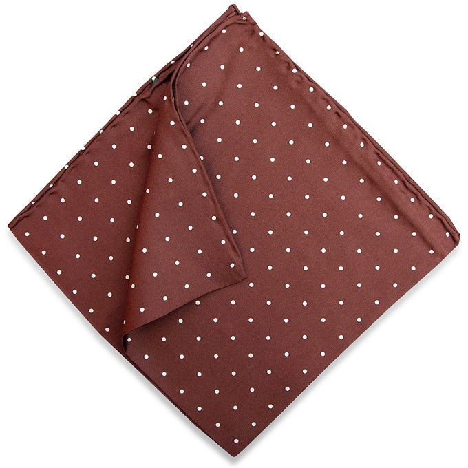 American Made Collared Greens Pocket Squares Brown Made in the USA