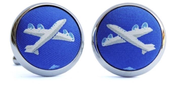 Planes: Cufflinks - Blue