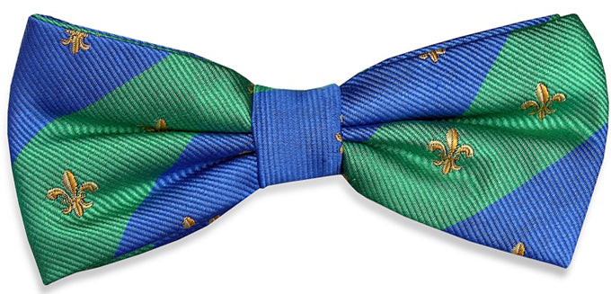 French Connection: Boys Bow Tie - Green/Blue